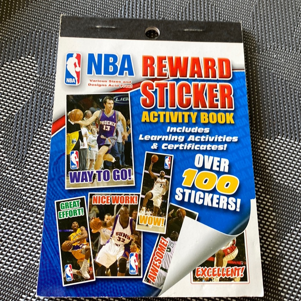 NBA reward stickers full book